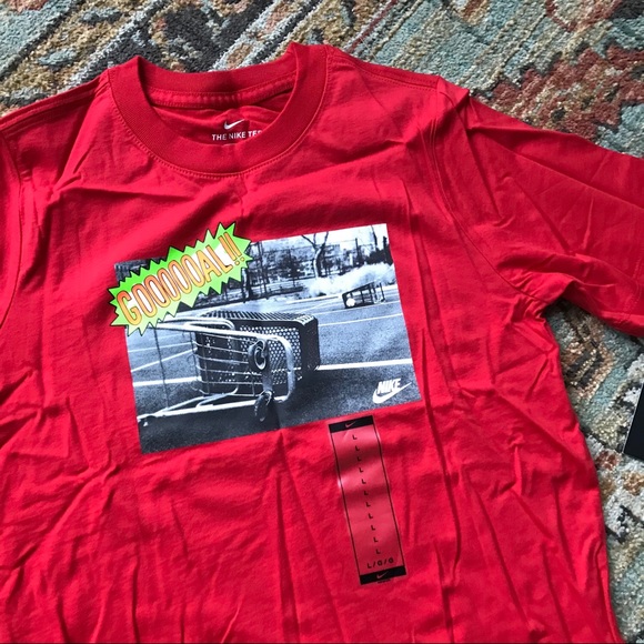 NWT ⚽️ NIKE BOYS GOOOOALL TEE SZ LARGE - Picture 6 of 7